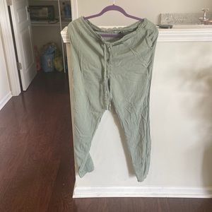 Light green joggers